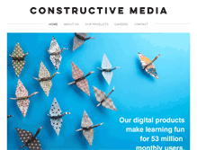 Tablet Screenshot of constructivemedia.com